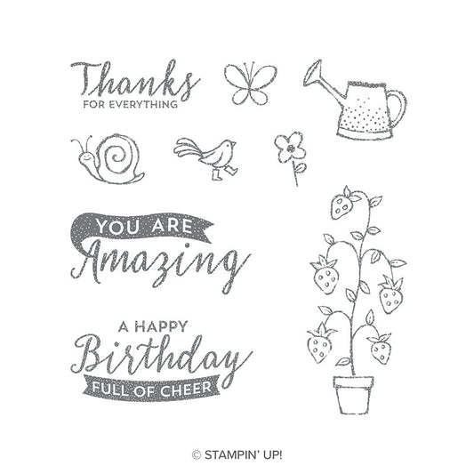 Springtime Stroll | Retired Clear Mount Stamp Set | Stampin' Up!