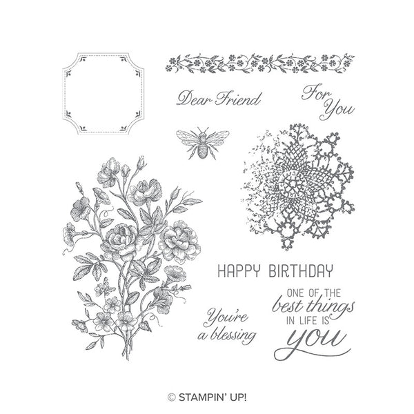 Very Vintage | Retired Clear Mount Stamp Set | Stampin' Up!