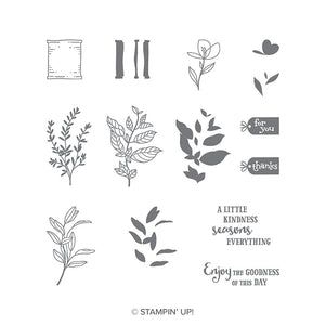 Seasoned With Kindness | Retired Photopolymer Stamp Set | Stampin' Up! | BRAND NEW!