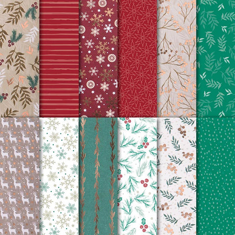 Joyous Noel Specialty DSP | Retired | 12 Sheets - Full Pack | Brand New, Unopened | Stampin' Up!