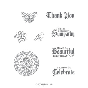 Painted Glass | Retired Clear Mount Stamp Set | Stampin' Up!