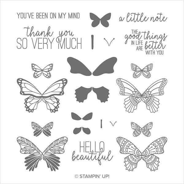 Butterfly Gala | Retired Photopolymer Stamp Set | Stampin' Up!