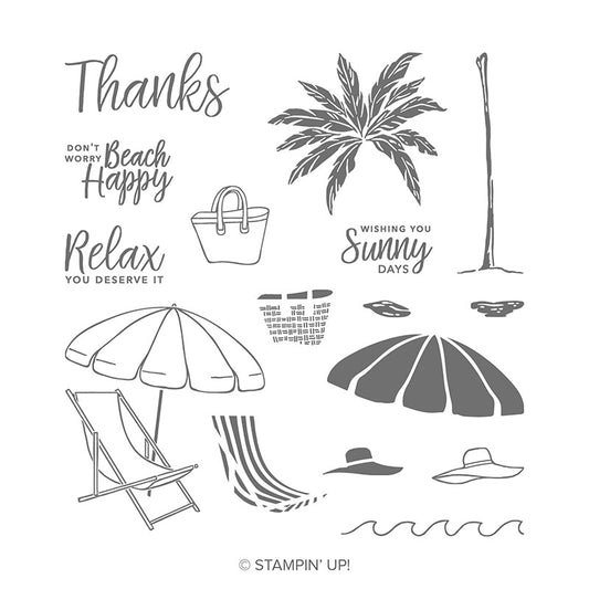 Beach Happy | Retired Photopolymer Stamp Set | Stampin' Up!
