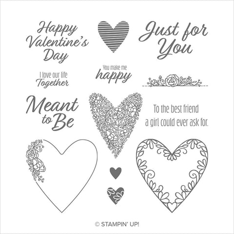 Meant to Be | Retired Cling Mount Stamp Set | Stampin' Up!