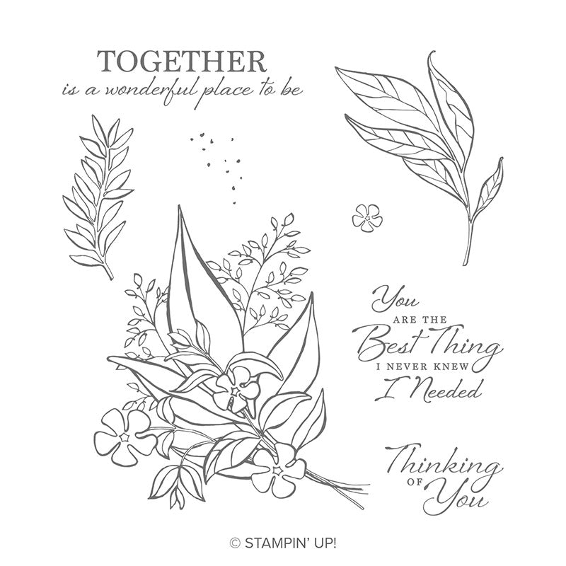 Wonderful Romance | Retired Cling Mount Stamp Set | Stampin' Up!