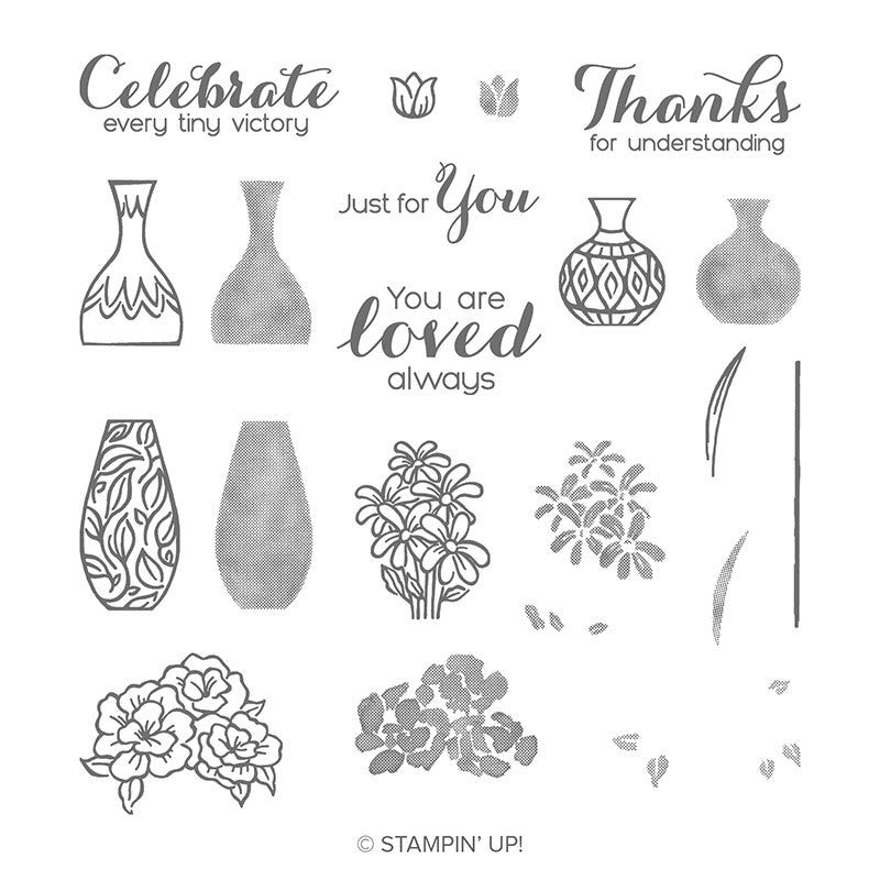 Vibrant Vases | Retired Photopolymer Stamp Set | Stampin' Up!