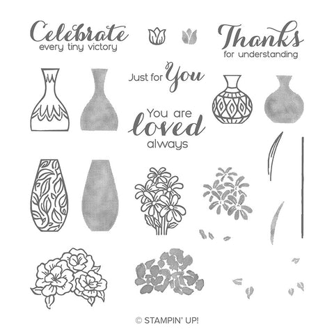Vibrant Vases | Retired Photopolymer Stamp Set | Stampin' Up!