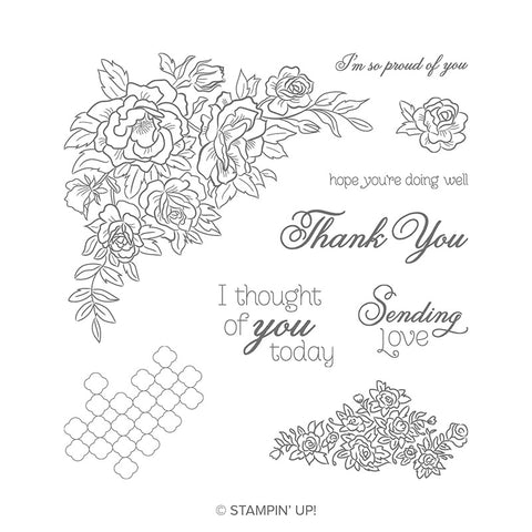 Climbing Roses | Retired Cling Mount Stamp Set | Stampin' Up!