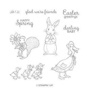Fable Friends | Retired Cling Mount Stamp Set | Stampin' Up!