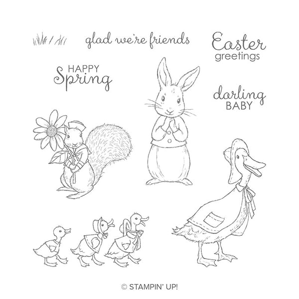 Fable Friends | Retired Cling Mount Stamp Set | Stampin' Up!