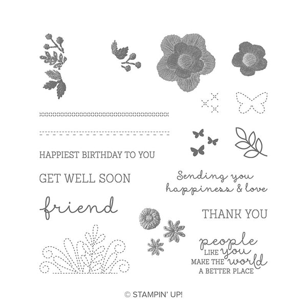 Needle & Thread | Retired Photopolymer Stamp Set | Stampin' Up!
