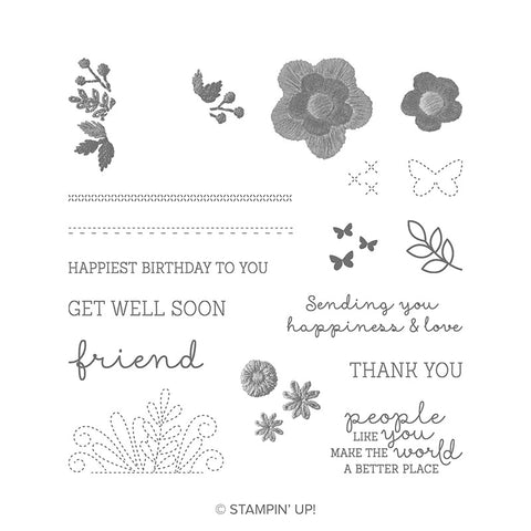 Needle & Thread | Retired Photopolymer Stamp Set | Stampin' Up!
