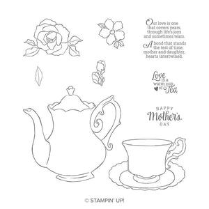 Tea Together | Retired Cling Mount Stamp Set | Stampin' Up!