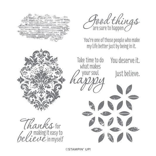 Tasteful Textures | Retired Cling Mount Stamp Set | Stampin' Up!