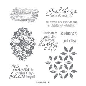 Tasteful Textures | Retired Cling Mount Stamp Set | Stampin' Up!