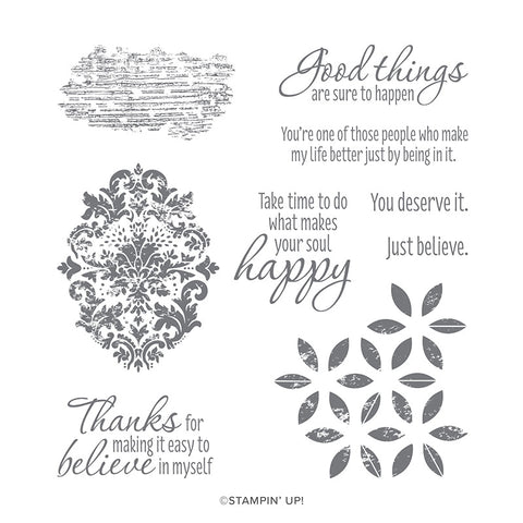 Tasteful Textures | Retired Cling Mount Stamp Set | Stampin' Up!