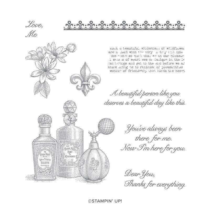 Fanciful Fragrance | Retired Cling Mount Stamp Set | Stampin' Up!