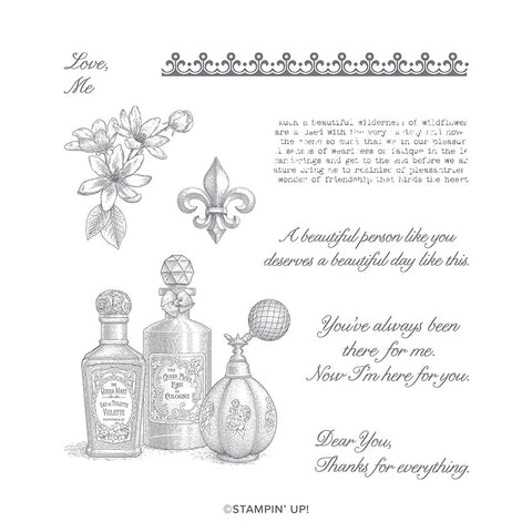Fanciful Fragrance | Retired Cling Mount Stamp Set | Stampin' Up!