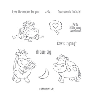 Over the Moon | Retired Cling Mount Stamp Set | Stampin' Up!