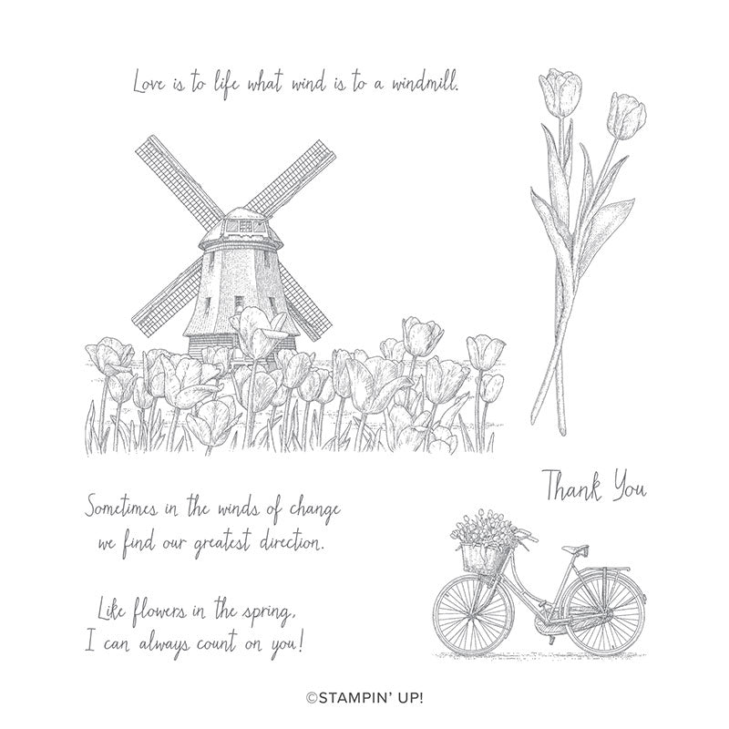 Winds of Change | Retired Cling Mount Stamp Set | Stampin' Up!