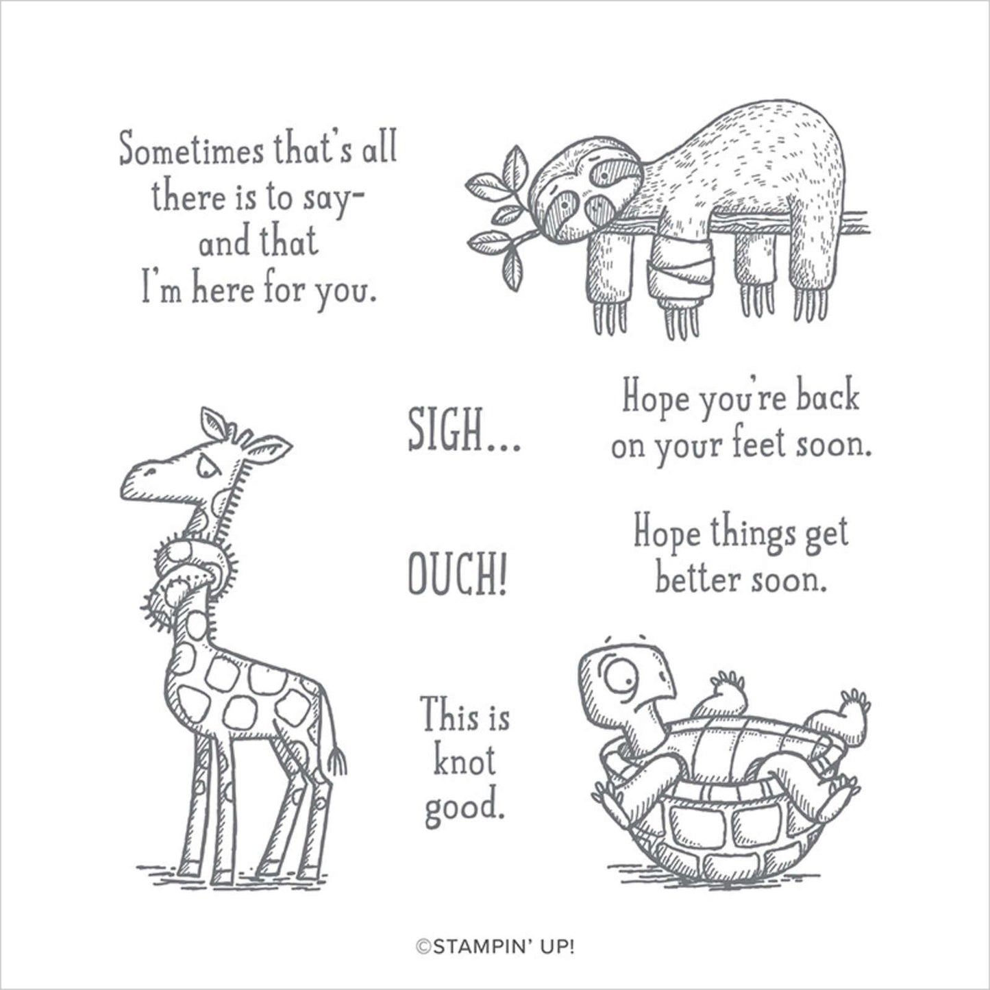 Back on Your Feet | Retired Cling Mount Stamp Set | Stampin' Up!