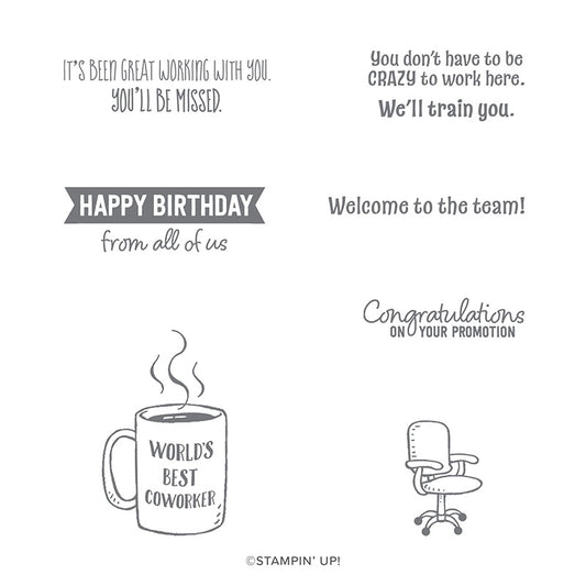 Welcome to the Team | Retired Cling Mount Stamp Set | Stampin' Up!