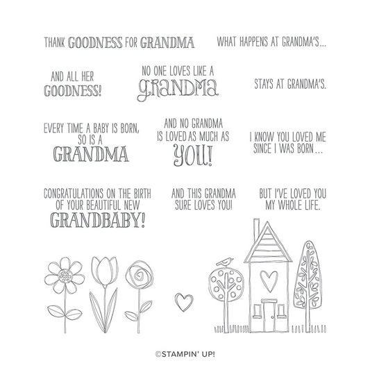 Grandma's House | Retired Cling Mount Stamp Set | Stampin' Up!