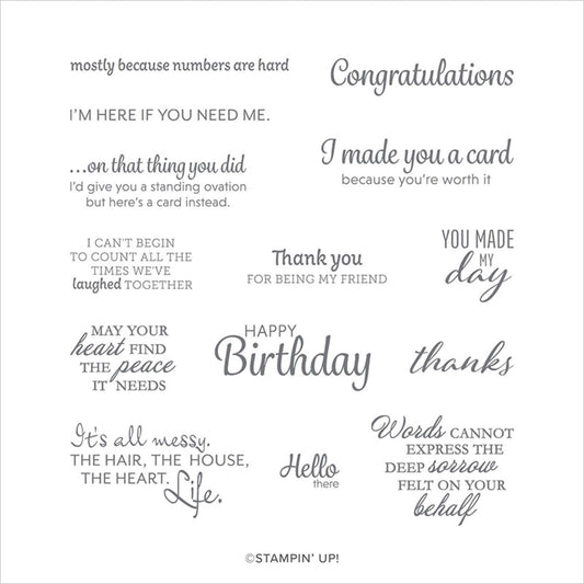 Here's a Card | Retired Cling Mount Stamp Set | Stampin' Up!
