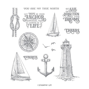 Sailing Home | Retired Cling Mount Stamp Set | Stampin' Up!