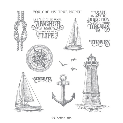 Sailing Home | Retired Cling Mount Stamp Set | Stampin' Up!