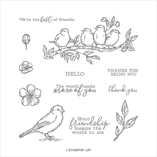 Free as a Bird | Retired Cling Mount Stamp Set | Stampin' Up!