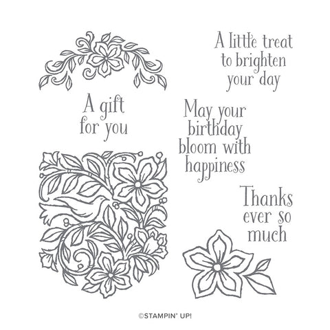 Pocketful of Happiness | Retired Cling Mount Stamp Set | Stampin' Up!