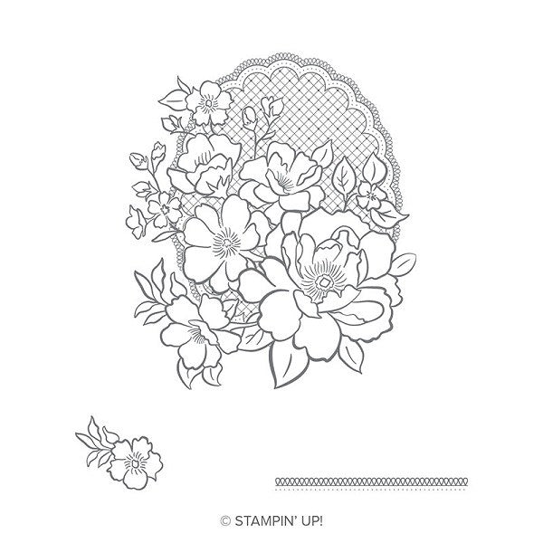 Lovely Lattice | Used Sale-a-Bration 2019 | Retired Cling Mount Stamp Set | Stampin' Up!