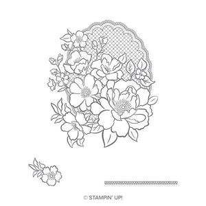 Lovely Lattice | Used Sale-a-Bration 2019 | Retired Cling Mount Stamp Set | Stampin' Up!
