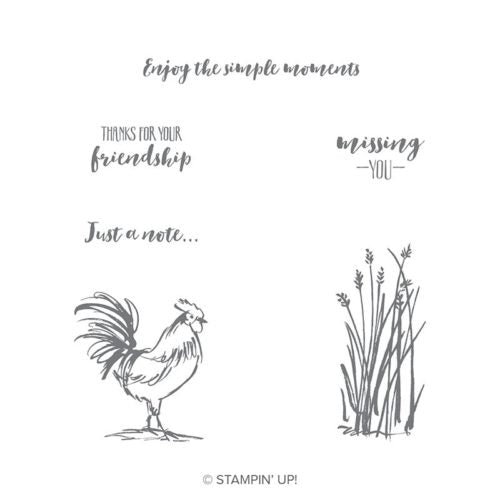 Home to Roost | Sale-a-Bration 2019 | Retired Cling Mount Stamp Set | Stampin' Up!