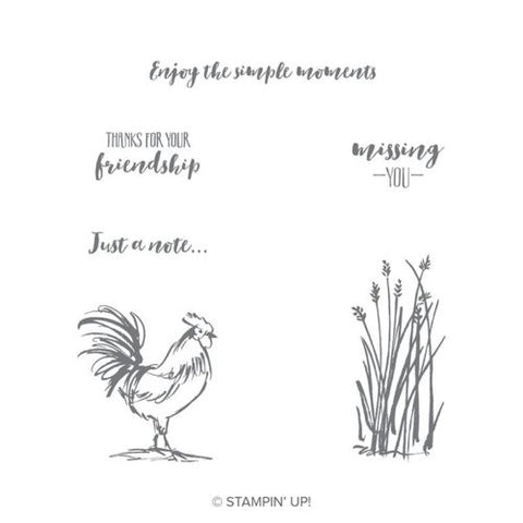 Home to Roost | Sale-a-Bration 2019 | Retired Cling Mount Stamp Set | Stampin' Up!