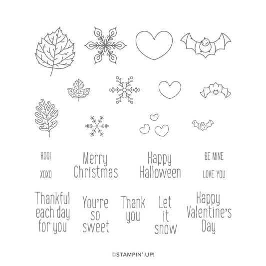 To Every Season | Retired Photopolymer Stamp Set | Stampin' Up!