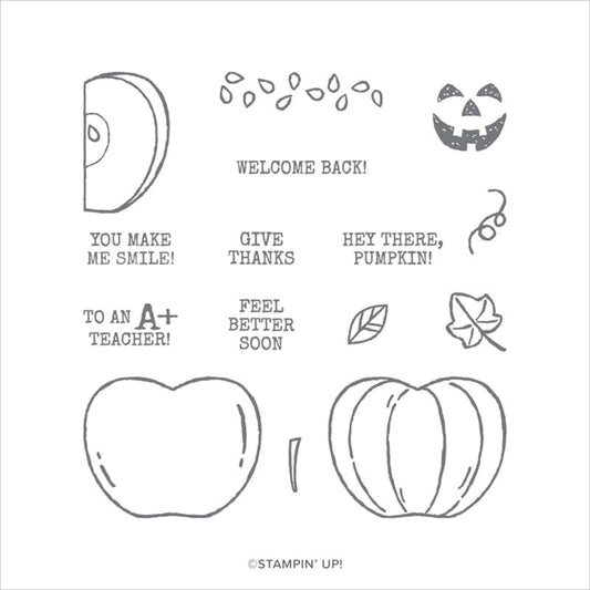 Harvest Hellos | Retired Cling Mount Stamp Set | Stampin' Up!