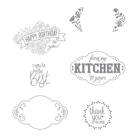 Label Me Pretty | Retired Clear Mount Stamp Set | Stampin' Up!