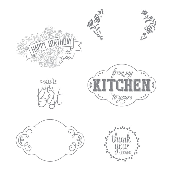 Label Me Pretty | Retired Clear Mount Stamp Set | Stampin' Up!