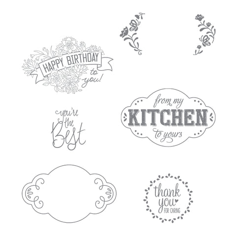 Label Me Pretty | Retired Clear Mount Stamp Set | Stampin' Up!