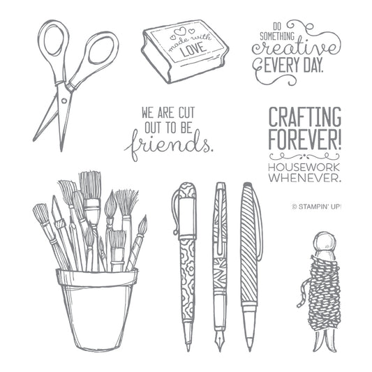 Crafting Forever | Retired Clear Mount Stamp Set | Stampin' Up!