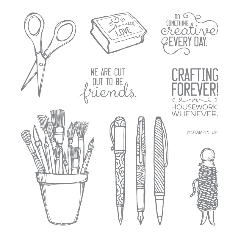 Crafting Forever | Retired Clear Mount Stamp Set | Stampin' Up!