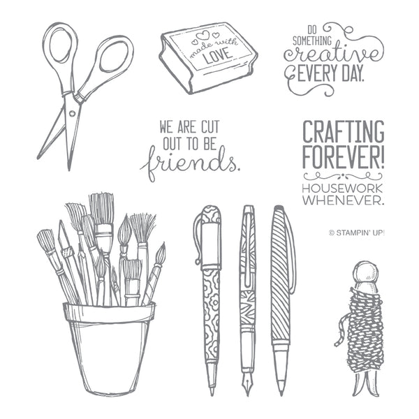 Crafting Forever | Retired Clear Mount Stamp Set | Stampin' Up!