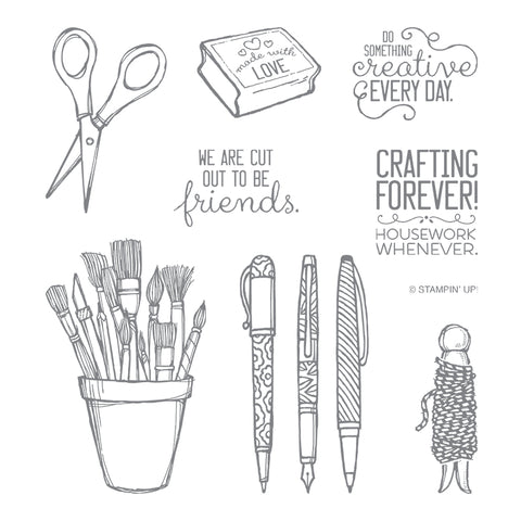 Crafting Forever | Retired Clear Mount Stamp Set | Stampin' Up!