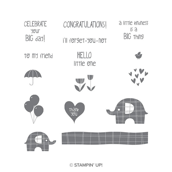 Little Elephant | Retired Clear Mount Stamp Set | Stampin' Up!