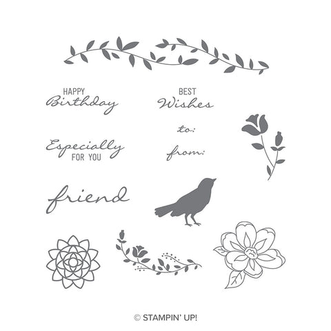 Botanical Bliss | Retired Clear Mount Stamp Set | Stampin' Up!