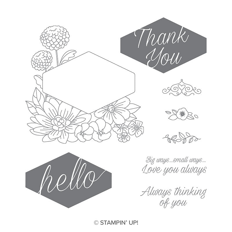 Accented Blooms | Retired Clear Mount Stamp Set | Stampin' Up!
