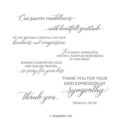 Kindness & Compassion | Retired Clear Mount Stamp Set | Stampin' Up!