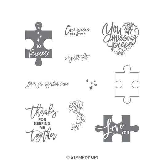 Love You To Pieces | Retired Clear Mount Stamp Set | Stampin' Up!